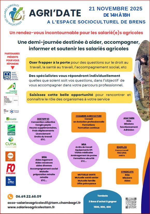 FlyerAgriDate - Salariés agricoles du Tarn